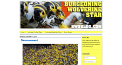 Desktop Screenshot of burgeoningwolverinestar.com