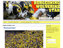 Tablet Screenshot of burgeoningwolverinestar.com